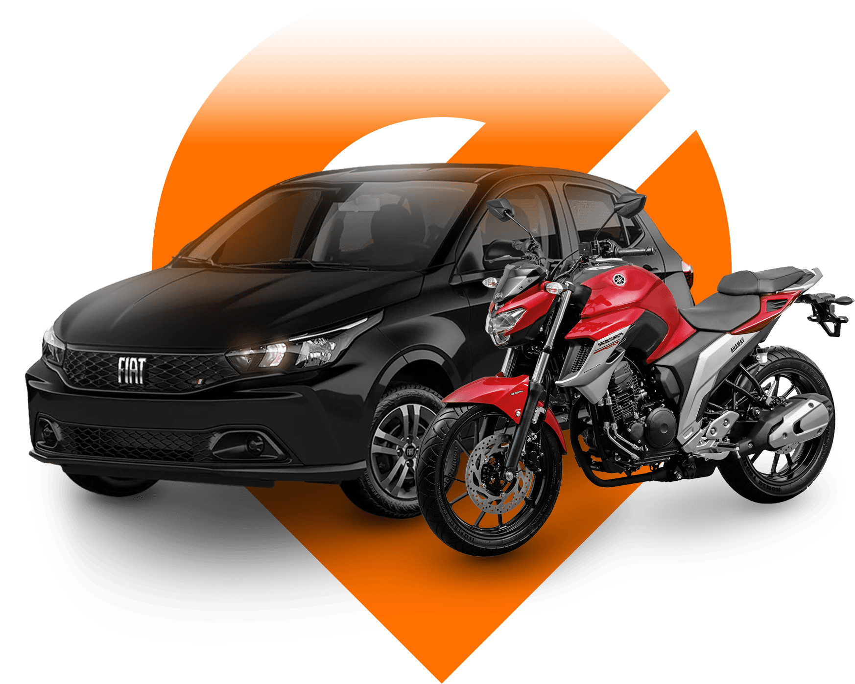 Logo Marechal com carro e moto